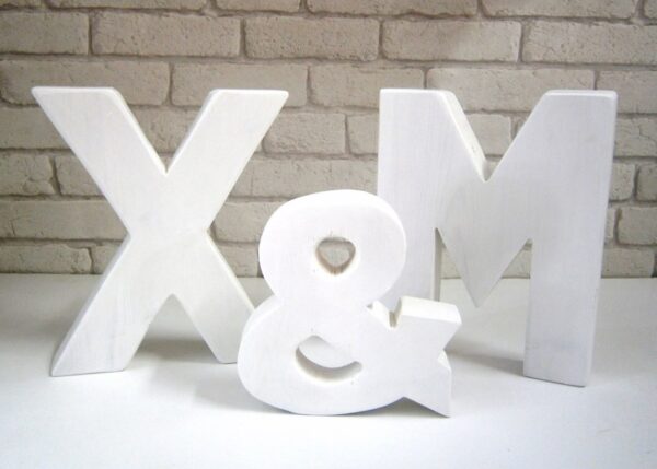 Wooden art initials personalized decoration ZG015