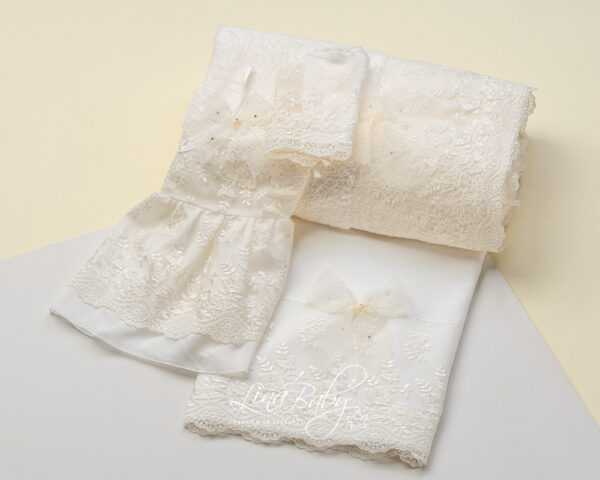 Christening sheets & Underwear for baby girls French Lace 618