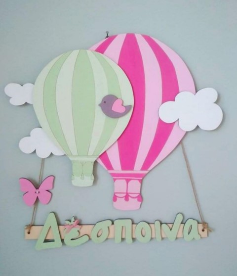 Ξύλινο όνομα αερόστατα ZG120